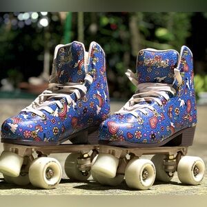 NWOT IMPALA Quad Roller Skates
Vegan Harmony Blue Peace